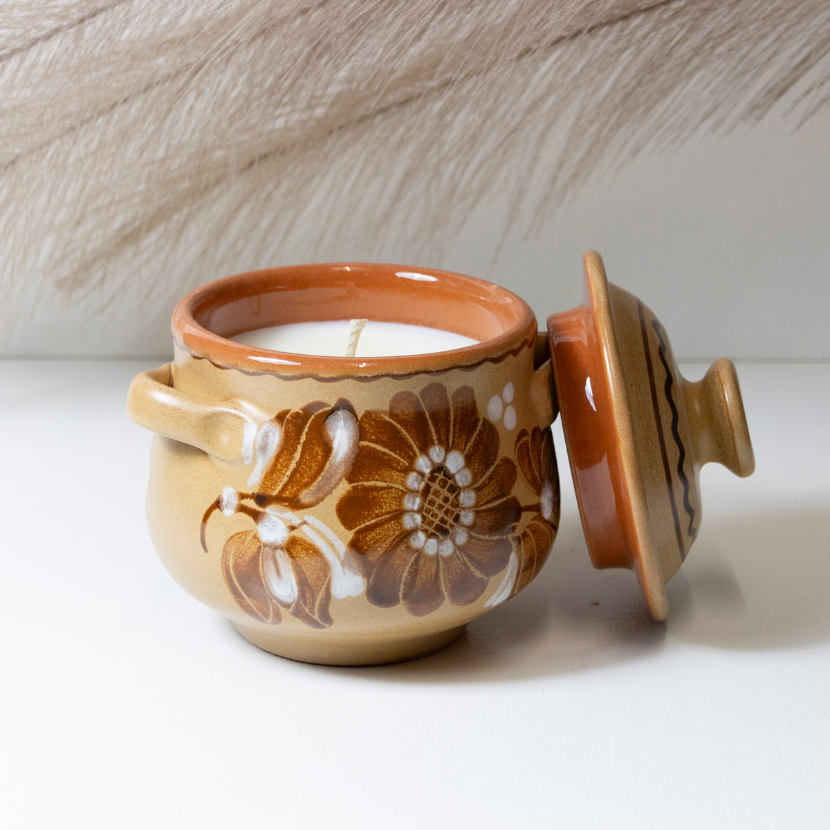 elderflower & gooseberry + vintage handmade sugar bowl